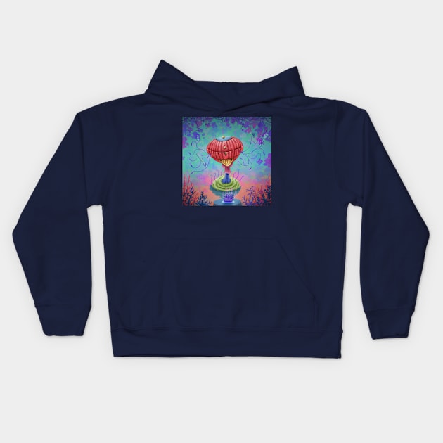 Radish Robot Kids Hoodie by THERENDERSHOW